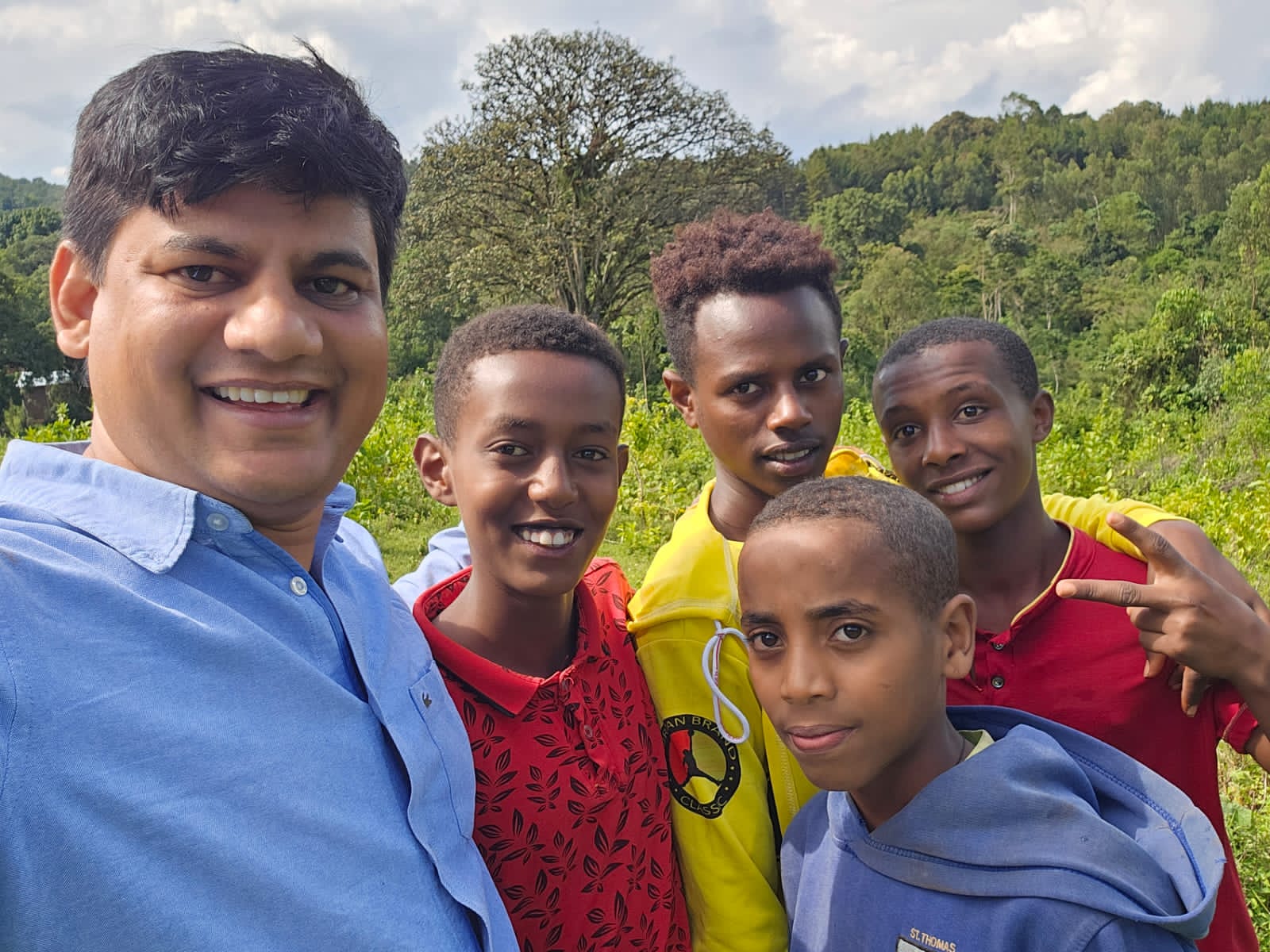 On the ground with the local community